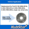 HubStar Hubcap Replacement for Ford Van (1998-2023) - 16-inch wheel, Silver (set of 4)