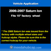 Saturn Ion (2006-2007) 15" Hubcap - Professionally Reconditioned