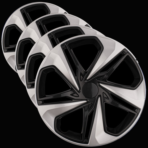 Honda Civic 20192021 Replica Hubcap Set, 16inch Silver & Black (set of 4)