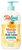 Front-facing concept mockup of TubSoup Mango Splash Body Lotion in a 12 fl oz cream-colored pump bottle with mango artwork, yellow bubbles, a pale turquoise pump, and a yellow rubber duck.