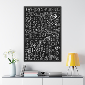 Nsibidi (I) Framed Print Nsibidi (I) Framed Print