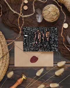 The Four World Ages (III) - Greeting Cards (Pack)