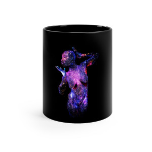Ofu-Obi-Metere-Oha-Mma (Lady of the Largest Heart, the One Whose Compassion Touches All) - 11oz Black Mug Ofu-Obi-Metere-Oha-Mma (Lady of the Largest Heart, the One Whose Compassion Touches All) - 11oz Black Mug