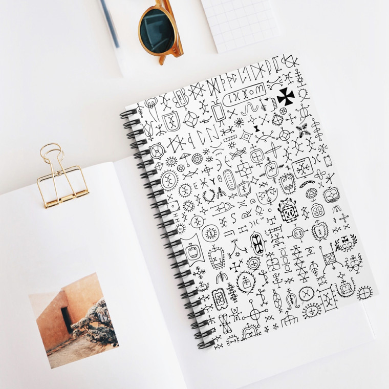 Nsibidi (II) Spiral Notebook - Ruled Line