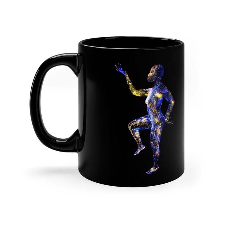 The First Human Steps Foot on Earth - 11oz Black Mug The First Human Steps Foot on Earth - 11oz Black Mug