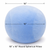 Blue Mushy Pillow plush-filled spherical pillow measurements