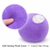 Purple Mushy Pillow plush-filled spherical pillow close-up