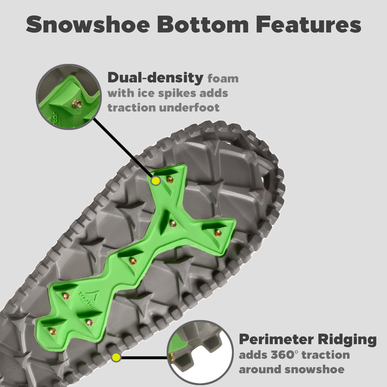 Luna Running Snowshoe Gray - Trail Running Snowshoes
