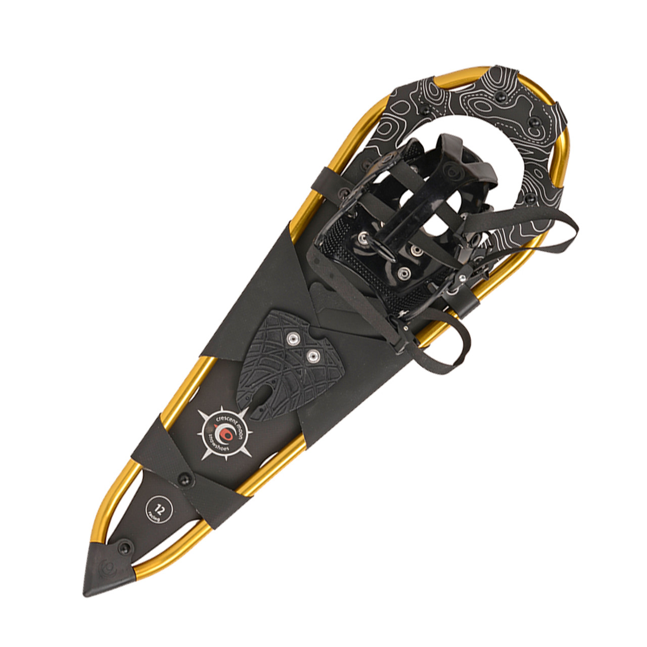 Gold 12 Aluminum Trail Running Snowshoe - Yellow - Crescent Moon