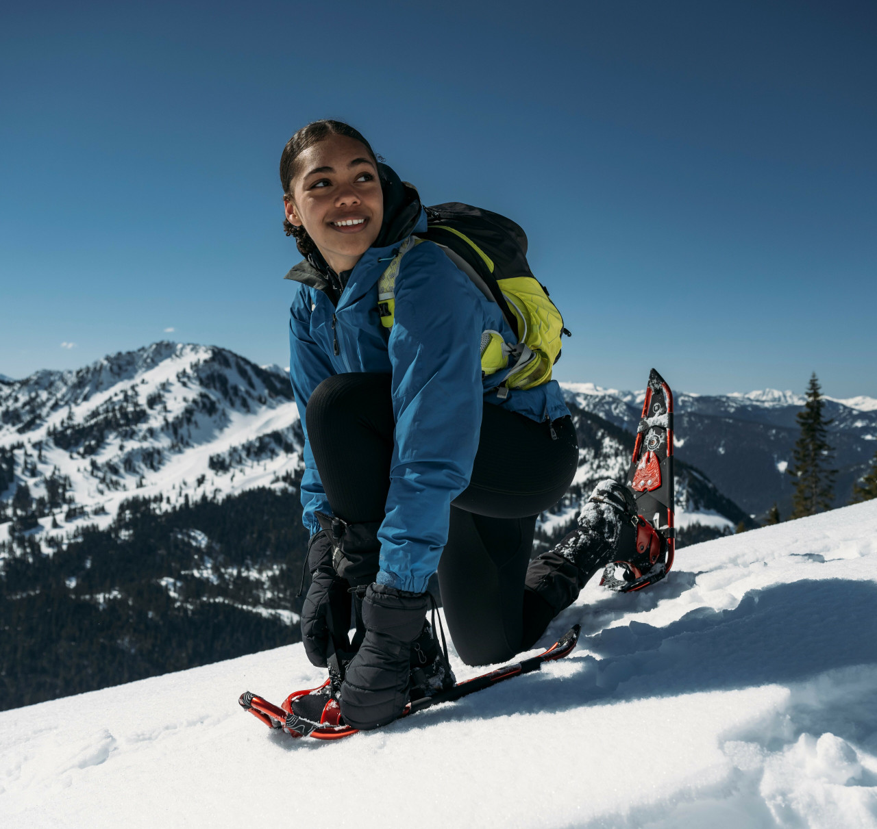 Ultra Light Weight Trail Snowshoes - Yellowstone 24.5 Orange 