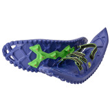 Blue Gray foam snowshoe with rocker platform and traction spikes – Luna model Blue Gray foam snowshoe with rocker platform and traction spikes – Luna model