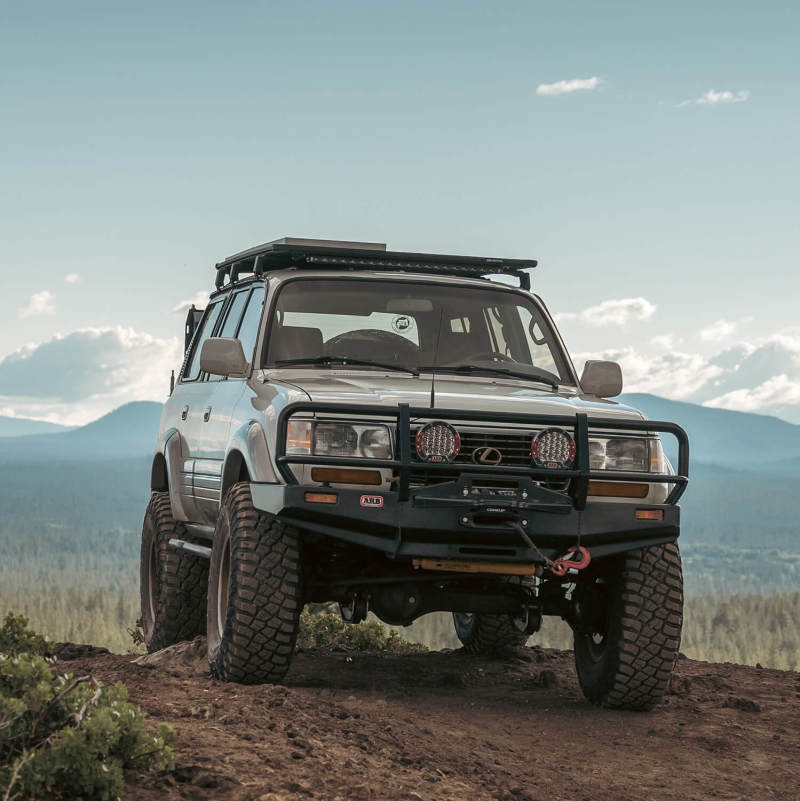 ARB Black Front Winch Bumper | 1990-1997 Toyota Land Cruiser 80 Series