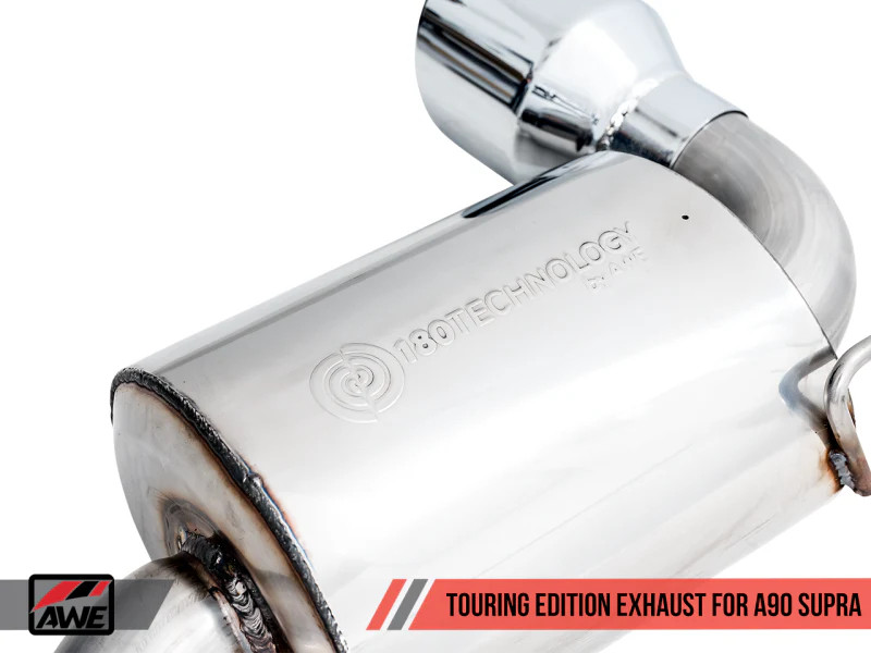 AWE Resonated Touring Edition Exhaust - 5in Chrome Silver Tips