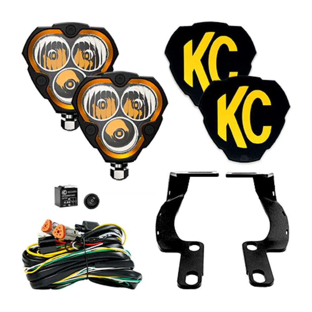 KC HiLiTES FLEX ERA® 3 - 2-Light System - Ditch Mount | 2002-2009