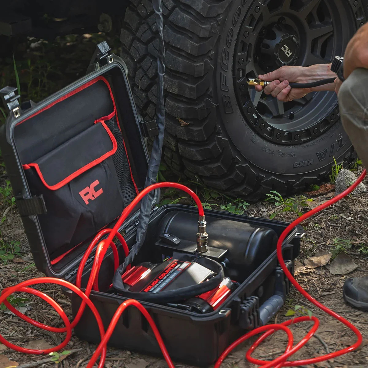 Rough Country Portable Twin Air Compressor Kit w/Carry Case