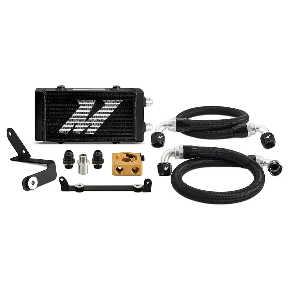 MISHIMOTO オイルクーラーセット 未使用 Mishimoto Aluminum Oil Cooler Kit Non-Thermostatic Black Cooler