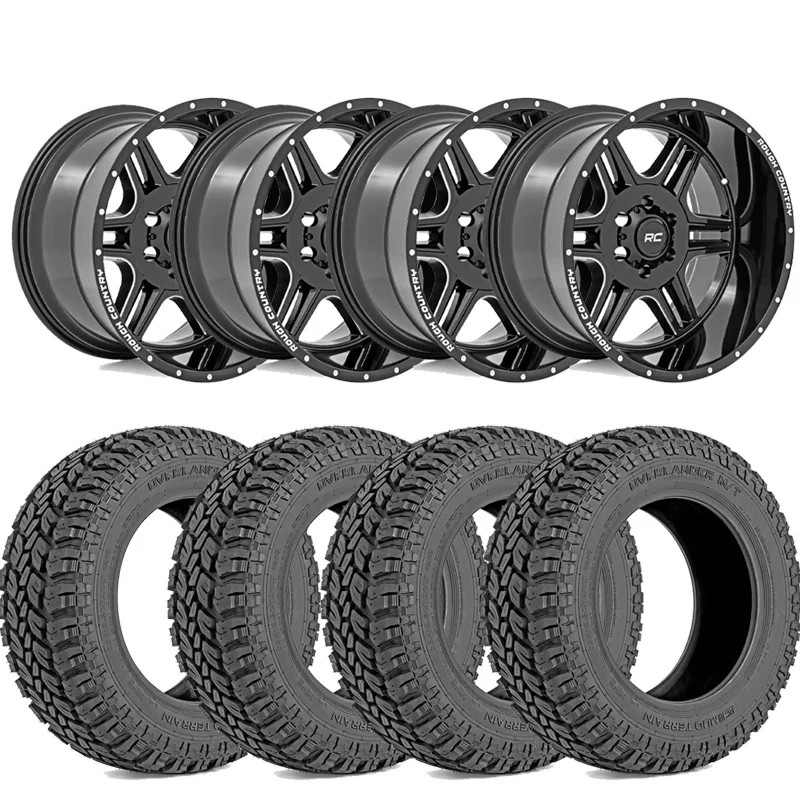 Rough Country 35X12.50R20 Tires & Rough Country 92 Series Wheel