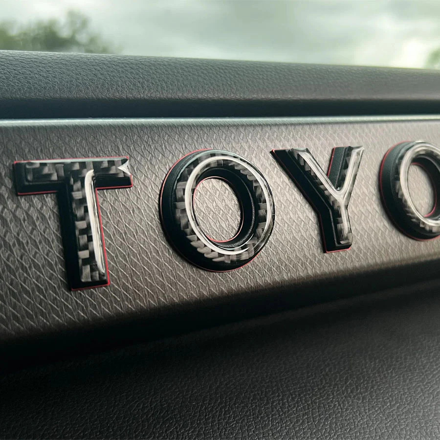 Tufskinz TRD Pro Glovebox Letter Overlays | 2022-2026 Toyota Tundra