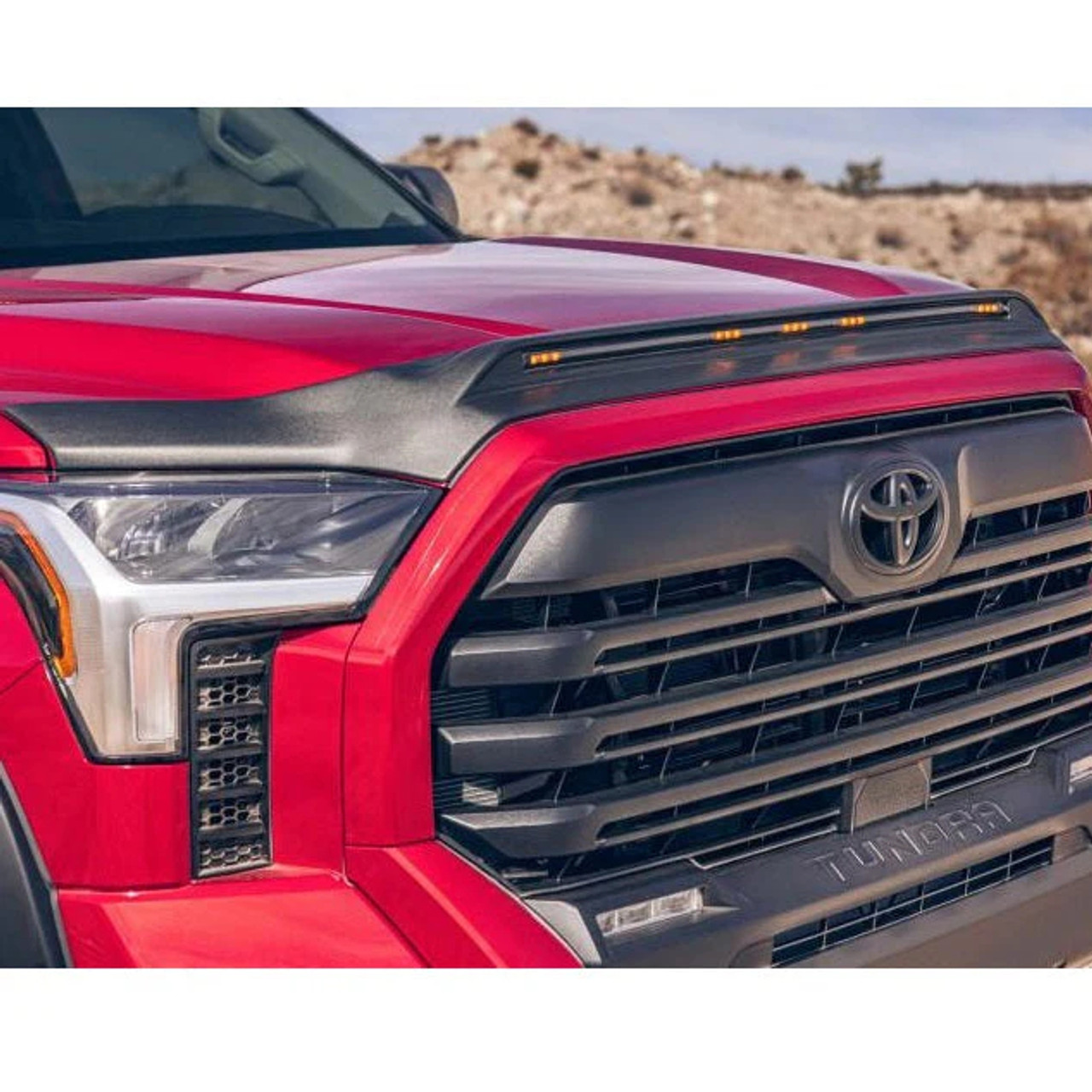 バグシールド AVS 320011 Aeroskin Smoke Hood Protector Shield Flush Mount AVS 320011 AEROSKIN Smoke Hood Protector Shield Flush Mount RealTruck AVS Aeroskin Chrome Hood Protector | Husky Liners