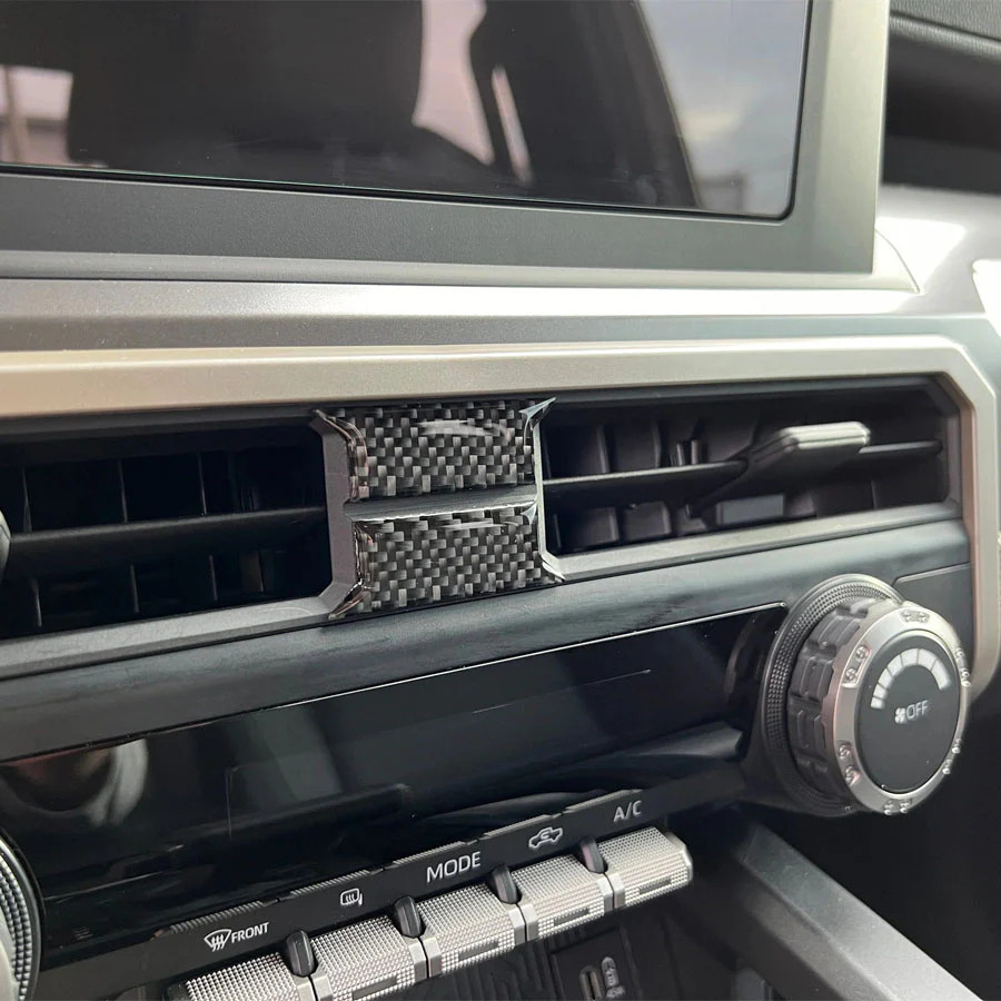 For Toyota Sienna 2021-23 Carbon Fiber Rear Air Outlet Vent Panel