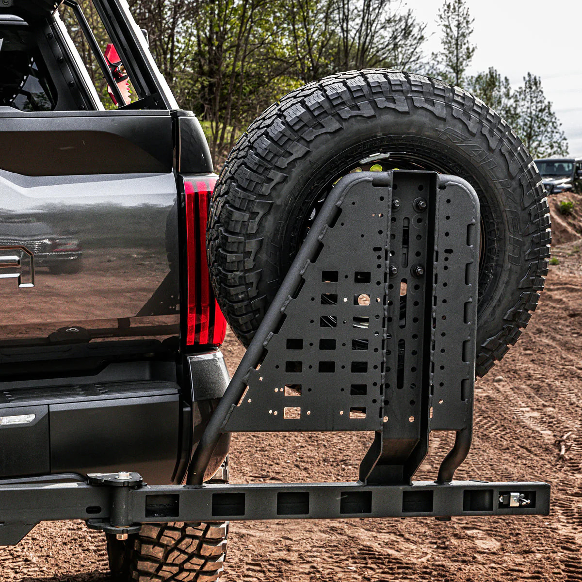 GoRhino Hitch Mount Swing-a-Way Tire Carrier | 2024+ Toyota Prado