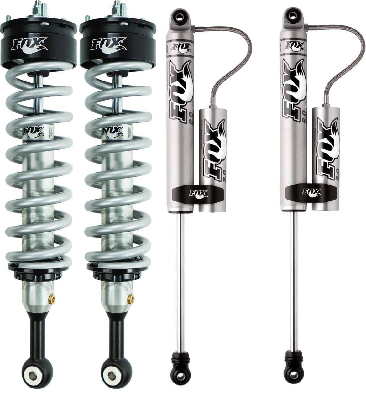 Fox 2.0 Lift Kit Coilovers w/ External Resi Rear Shocks | 2024