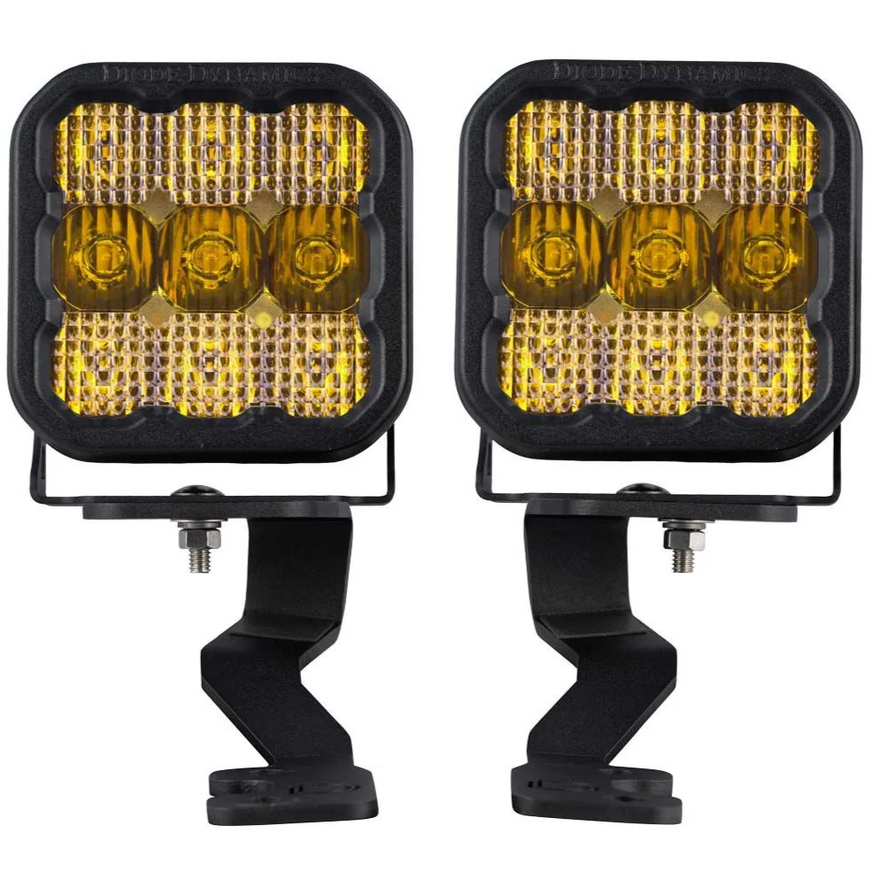 Diode Dynamics SS5 LED Pod Pro Yellow Driving - Single | Universal (DD6783S) main image 0