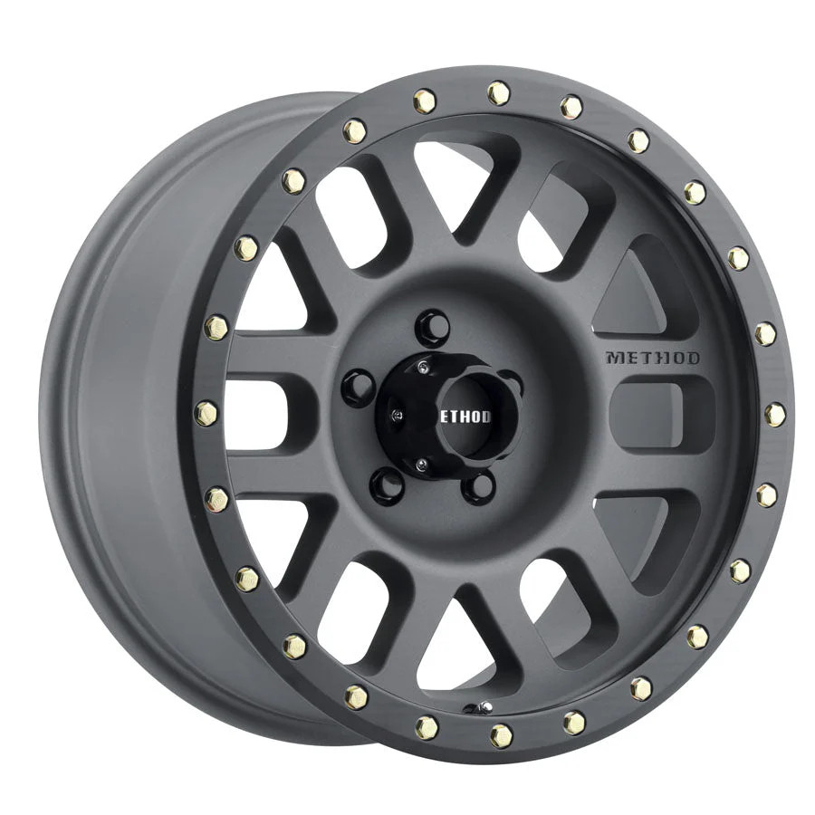 Method Race Wheels MR309 Grid | TITANIUM - MATTE BLACK LIP | 5x150