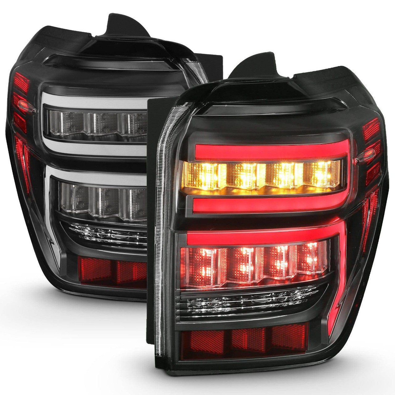 ANZO Rear Tail Light Black Housing Clear Lens - 2024-2014 Toyota