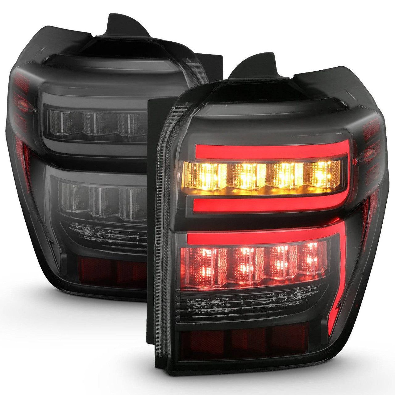 ANZO Rear Tail Light Black Housing Smoked Lens - 2024-2014 Toyota