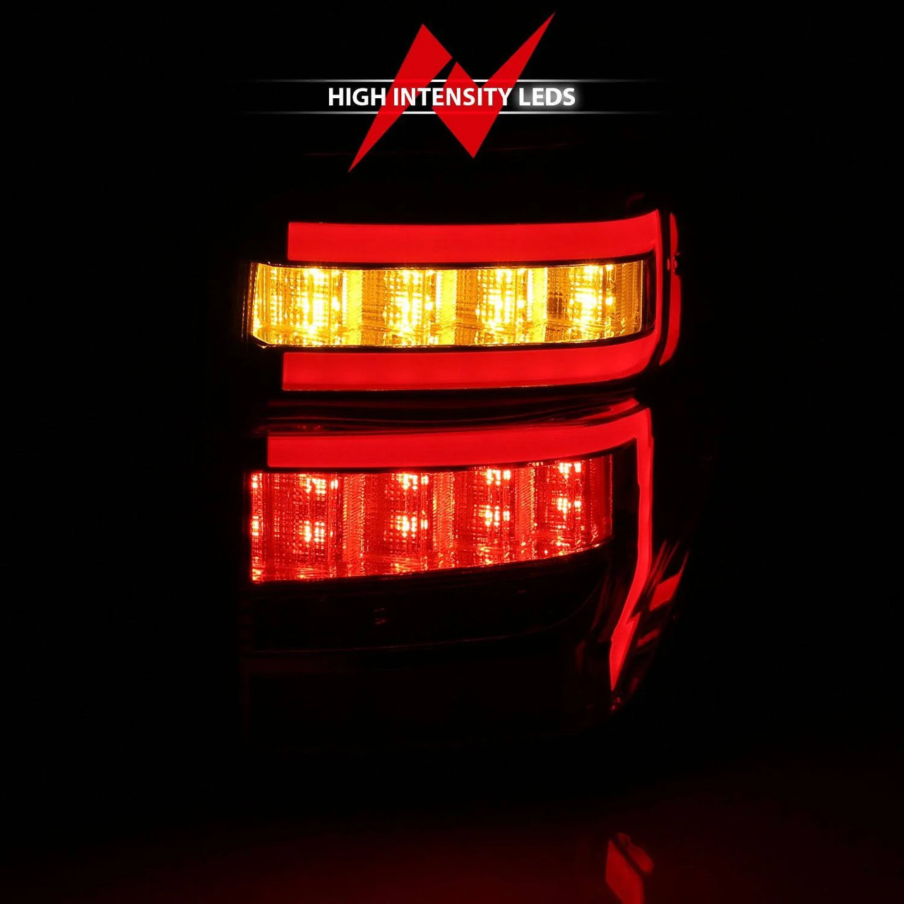 ANZO Rear Tail Light Chrome Housing Clear Lens | 2014-2023 Toyota