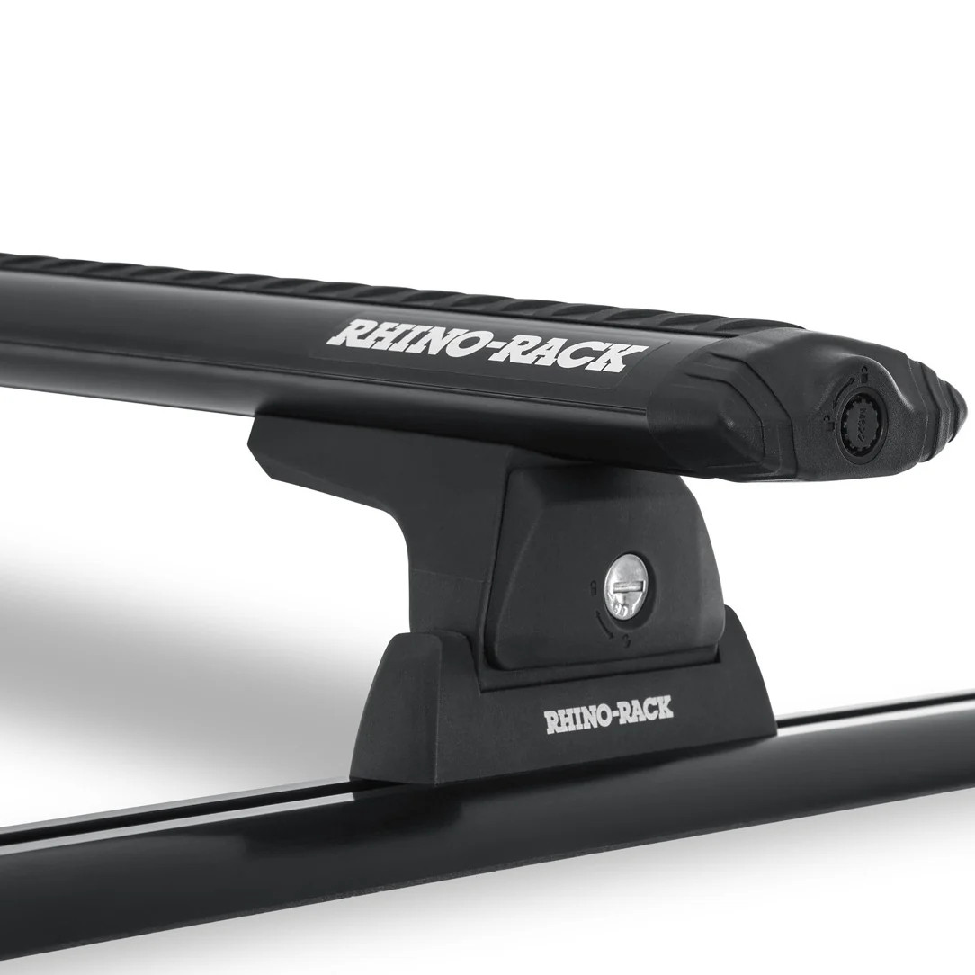 Rhino-Rack Vortex RLT600 TrackMount Black 2 Bar Roof Rack | 2005