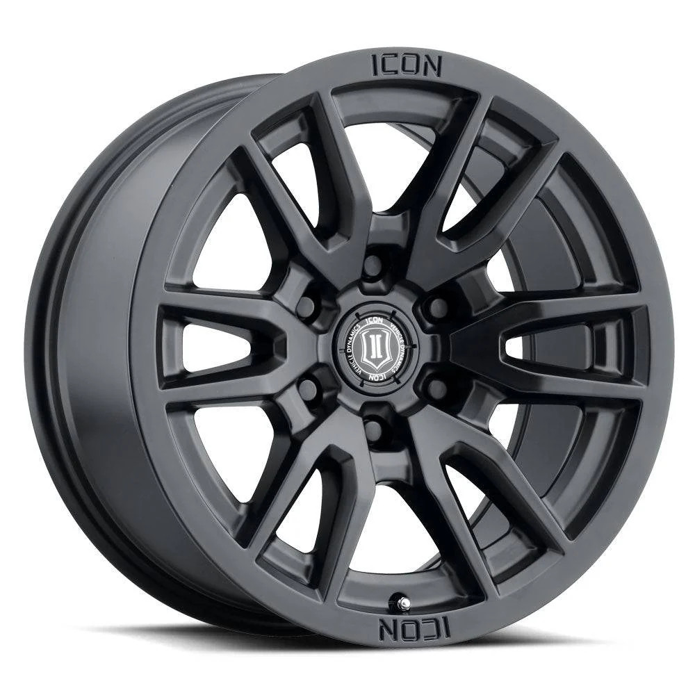 Icon Alloys Vector 6 Wheel | Satin Black- Toyota 2005+ Tacoma/2003