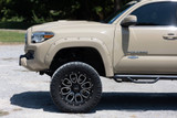 Rough Country Flat Black Pocket Style Fender Flares | 2023-2016 Toyota Tacoma (F-T11621)