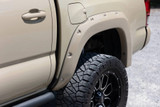 Rough Country Flat Black Pocket Style Fender Flares | 2023-2016 Toyota Tacoma (F-T11621)
