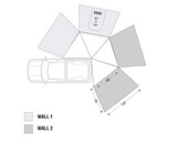Overland Vehicle Systems Nomadic 270 LT Awning Wall 1 Driver Side | Universal Overland Vehicle Systems Nomadic 270 LT Awning Wall 1 Driver Side | Universal