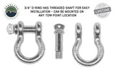 Overland Vehicle Systems Recovery Shackle 3/4" 4.75 Ton - Zinc | Universal