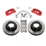 Wilwood Front Big Brake Kit w/Slotted & Drilled Rotors - Red Calipers | 2022-2025 Toyota Tundra Wilwood Front Big Brake Kit w/Slotted & Drilled Rotors - Red Calipers | 2022-2025 Toyota Tundra