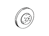 Toyota OEM Front Brake Rotors | 1990-1997 Toyota Land Cruiser 80 Series Toyota OEM Front Brake Rotors | 1990-1997 Toyota Land Cruiser 80 Series