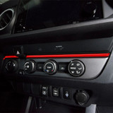 Tufskinz Strip Above Climate Control Accent Overlay | 2023-2016 Toyota Tacoma Tufskinz Strip Above Climate Control Accent Overlay | 2023-2016 Toyota Tacoma