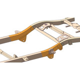 Rust Buster Mid-Rear Frame Repair Kit With C/A Mount - Passenger Side | 2002-1996 Toyota 4Runner Rust Buster Mid-Rear Frame Repair Kit With C/A Mount - Passenger Side | 2002-1996 Toyota 4Runner