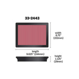 K&N High-Flow Lifetime Air Filter | 2025+ Toyota 4Runner K&N High-Flow Lifetime Air Filter | 2025+ Toyota 4Runner
