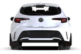 Rally Armor White UR Mud Flaps w/Red Logo | 2019+ Toyota Corolla Hatchback Rally Armor White UR Mud Flaps w/Red Logo | 2019+ Toyota Corolla Hatchback