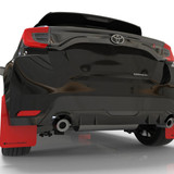 Rally Armor Red UR Mud Flaps w/Black Logo | 2020-2022 Toyota GR Yaris Rally Armor Red UR Mud Flaps w/Black Logo | 2020-2022 Toyota GR Yaris