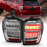 ANZO Rear Tail Light Chrome Housing Clear Lens | 2014-2023 Toyota 4Runner (311313)