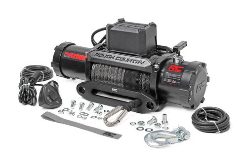 Rough Country 12,000LB Pro Series Electric Winch | Synthetic Rope (PRO12000S) Rough Country 12,000LB Pro Series Electric Winch | Synthetic Rope (PRO12000S)