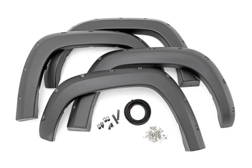 Rough Country Flat Black Pocket Style Fender Flares | 2023-2016 Toyota Tacoma (F-T11621) Rough Country Flat Black Pocket Style Fender Flares | 2023-2016 Toyota Tacoma (F-T11621)