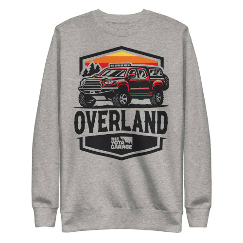 Overland Tacoma Crew Neck Fleece Pullover | Heather Grey Overland Tacoma Crew Neck Fleece Pullover | Heather Grey