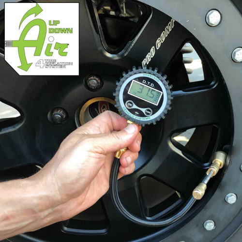 Overland Vehicle Systems Digital Tire  Deflator with Valve Kit & Storage Bag | Universal