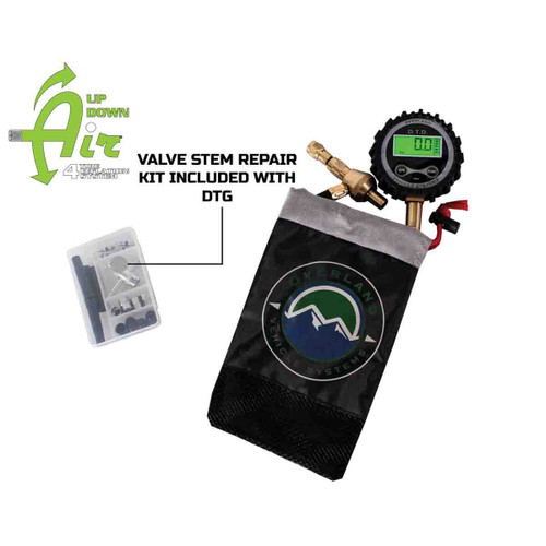 Overland Vehicle Systems Digital Tire  Deflator with Valve Kit & Storage Bag | Universal